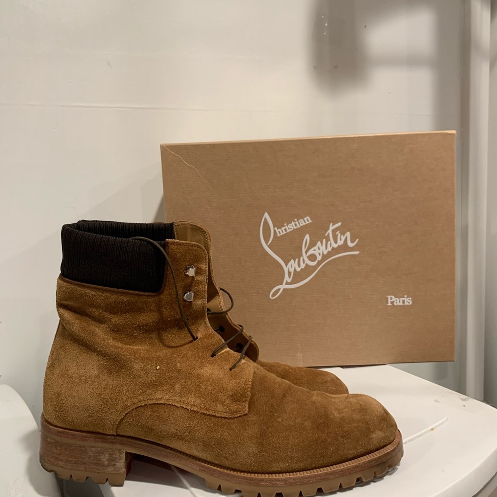 Men’s Christian Louboutin Trapman Boots Size 11 US